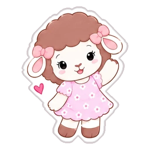 Sticker de Rosina saludando