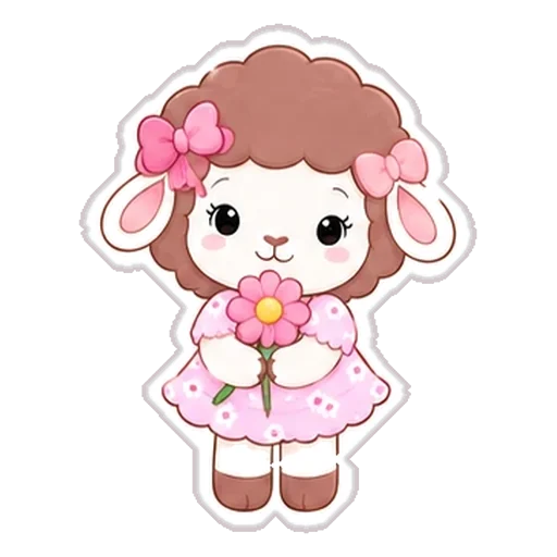 Sticker de Rosina con una flor