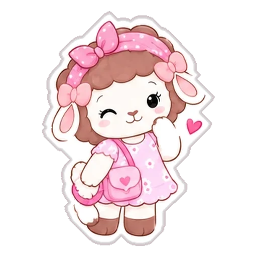 Sticker de Rosina con su bolso