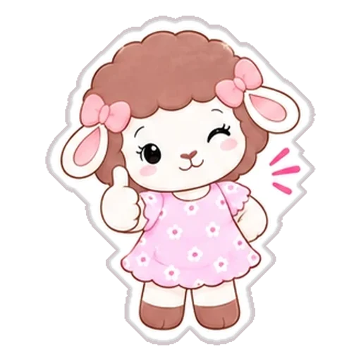 Sticker de Rosina con el pulgar arriba