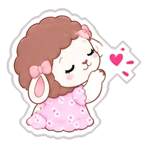 Sticker de Rosina mandando un beso